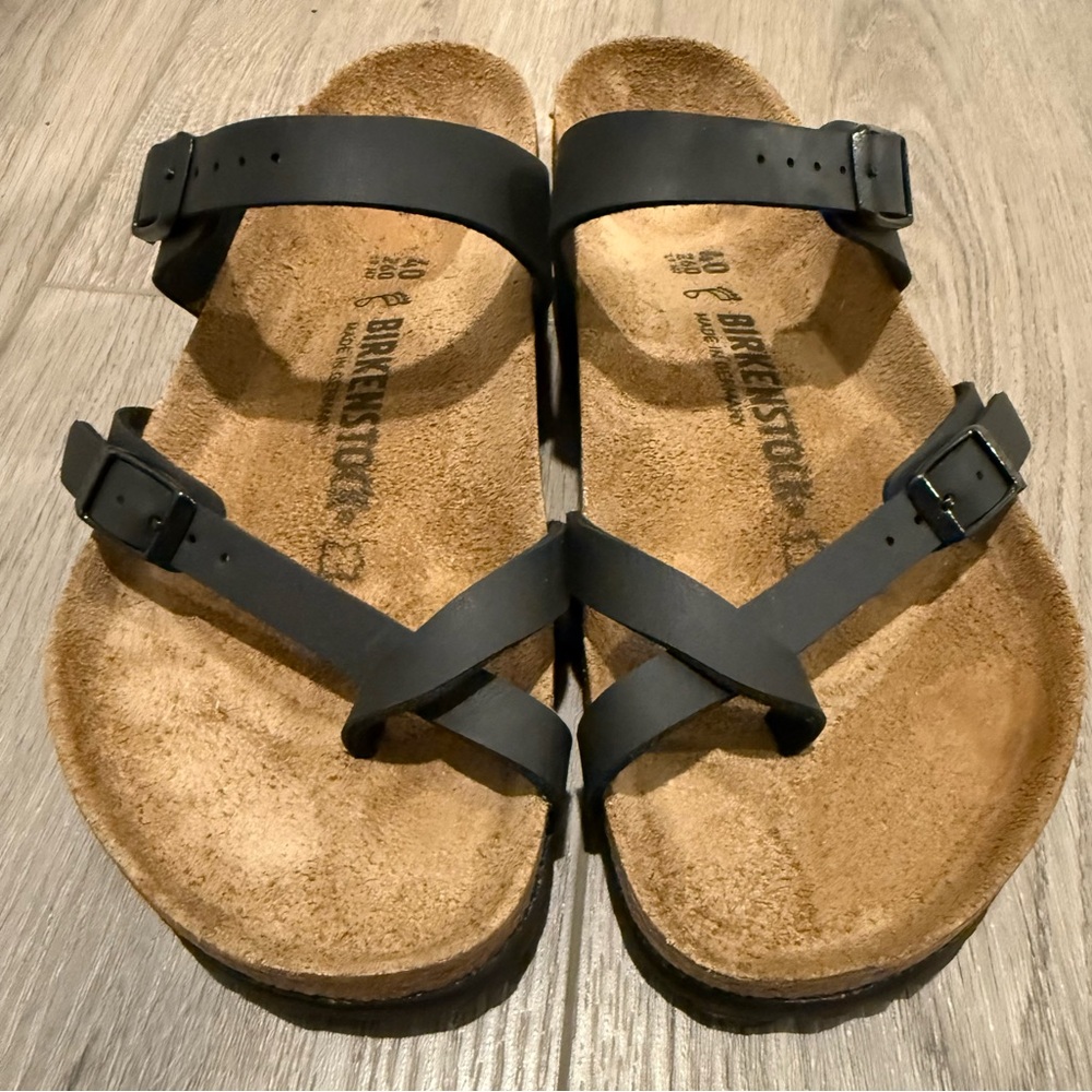Birkenstock Mayari Black Sandals EU 40| US 9 Narrow - Gently Worn, Excellent! - Picture 2 of 6